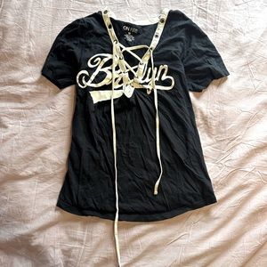 On fire - Brooklyn Lace-Up top